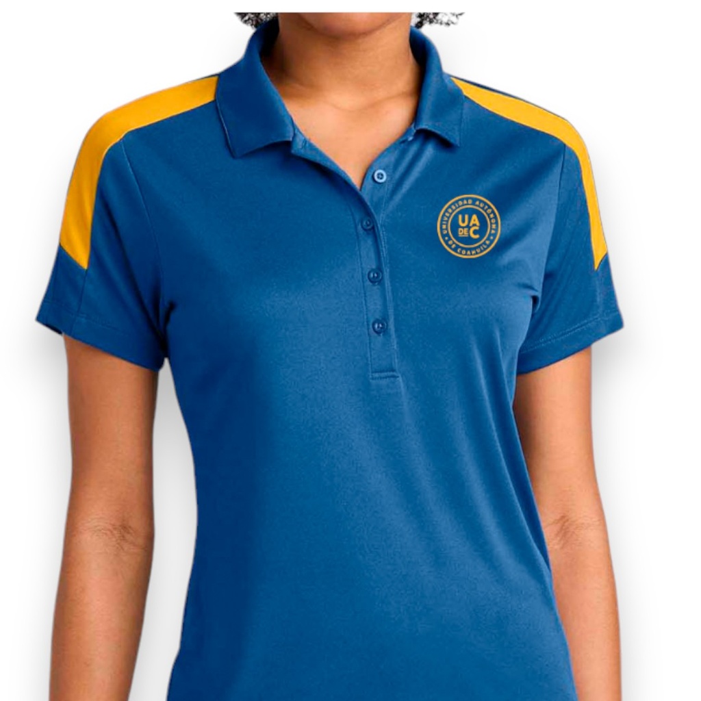 Playera tipo polo corte dama UADEC - Línea premium