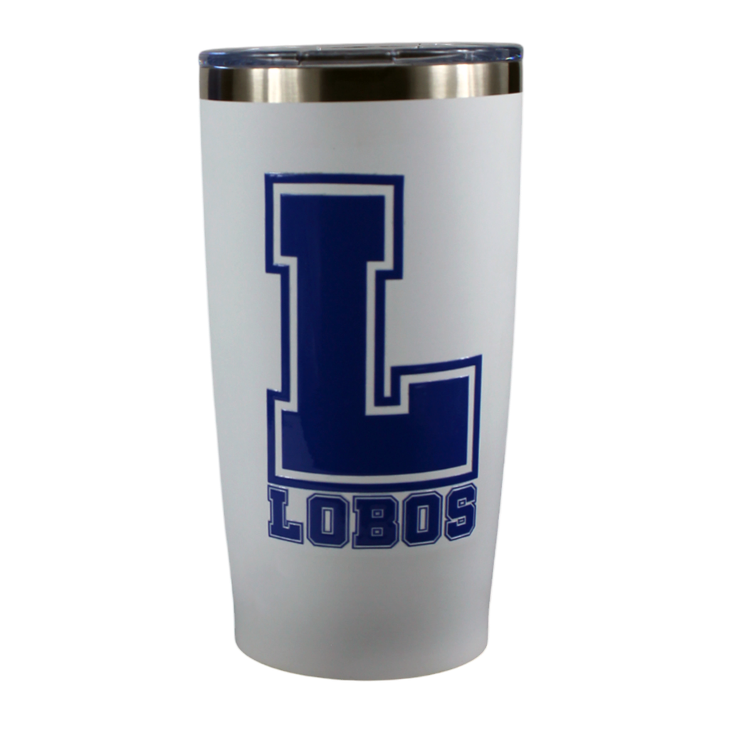 [TERMO-UADEC-KANSAS-BL] Termo Acero "LOBOS UADEC" tapa deslizable (Blanco)