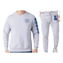 Conjunto (kit) de sudadera y pants UADEC en color gris heather 