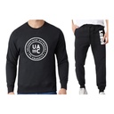 Conjunto (kit) de sudadera y pants UADEC en color negro