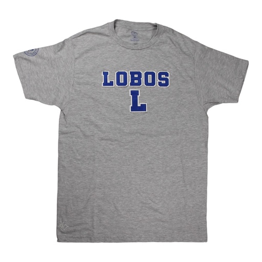 Playera UADEC "Lobos L" bordada con aplicación